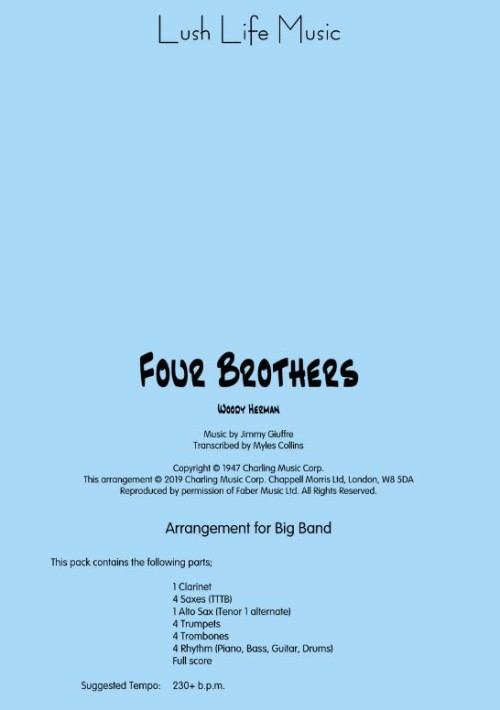 Four Brothers (Jazz Ensemble - Score and Parts)